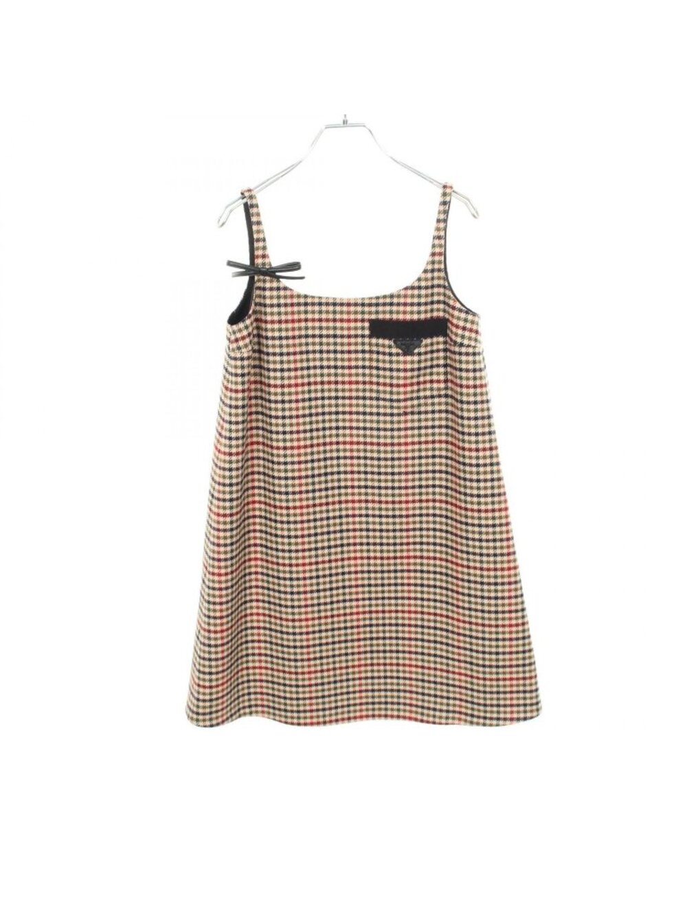 Prada Dress Sleeveless Check Wool